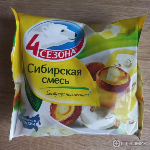 Отзыв о Быстрозамороженная овощная смесь с грибами 4 сезона "Сибирская ...