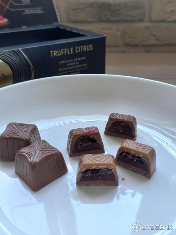 Отзыв о Шоколадные конфеты O'Zera "Truffle citrus" апельсин - базилик ...