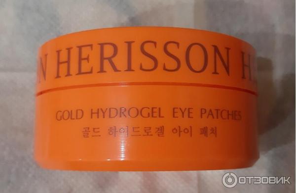 Гидрогелевые патчи под глаза Herisson Gold с частицами золота фото
