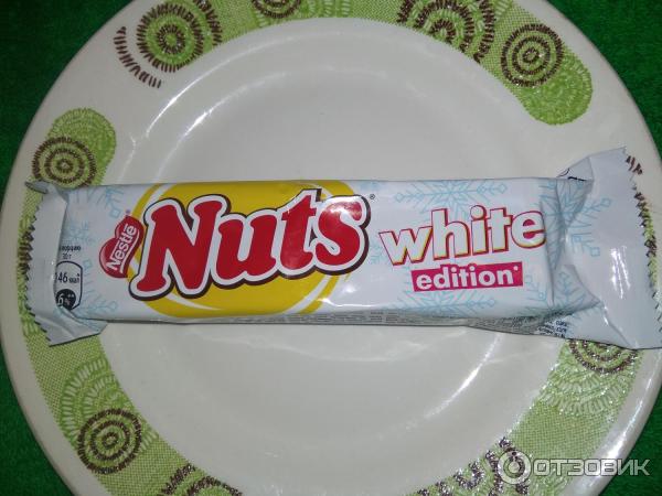 Отзыв о Шоколадный батончик Nestle Nuts White Edition | Шоколадный ...