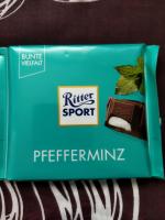 Темный шоколад Ritter Sport "Мята"