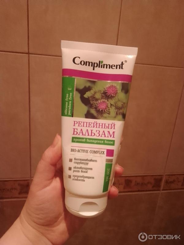 Отзыв о Бальзам для волос Compliment "Репейный" против выпадения волос ...