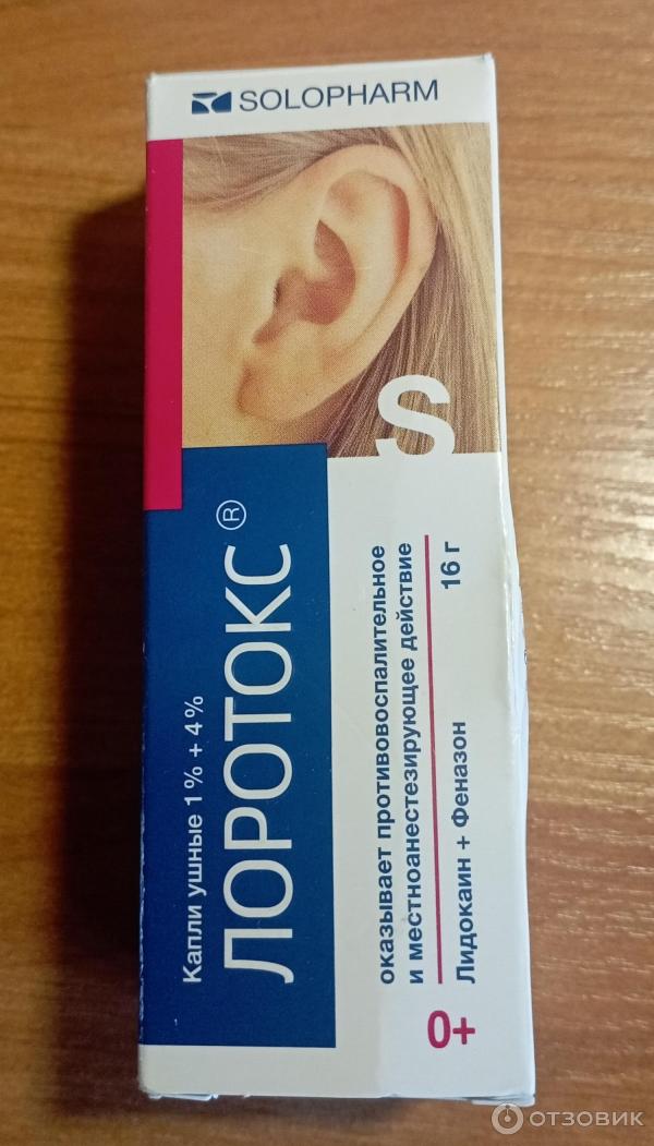 Отзыв о Лоротокс капли ушные Solopharm | Действенный препарат при ...