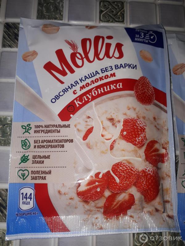 Отзыв о Каша быстрого приготовления "Mollis" | Вкусно и быстро, но ...