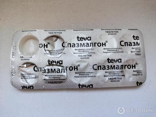 Отзыв о Таблетки Teva "Спазмалгон" от боли и спазма | Хорошо снимает ...