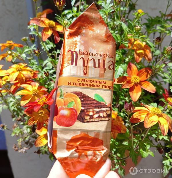 Отзыв о Конфеты Коммунарка "Беловежская пуща" с яблочным и тыквенным ...