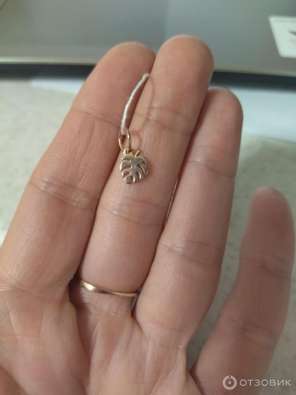 Отзыв о Золотой кулон Sokolov Jewelry | мило, нежно смотрится