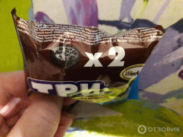 Отзыв о Печенье Акконд "Трио" какао с начинкой шоколадный брауни ...