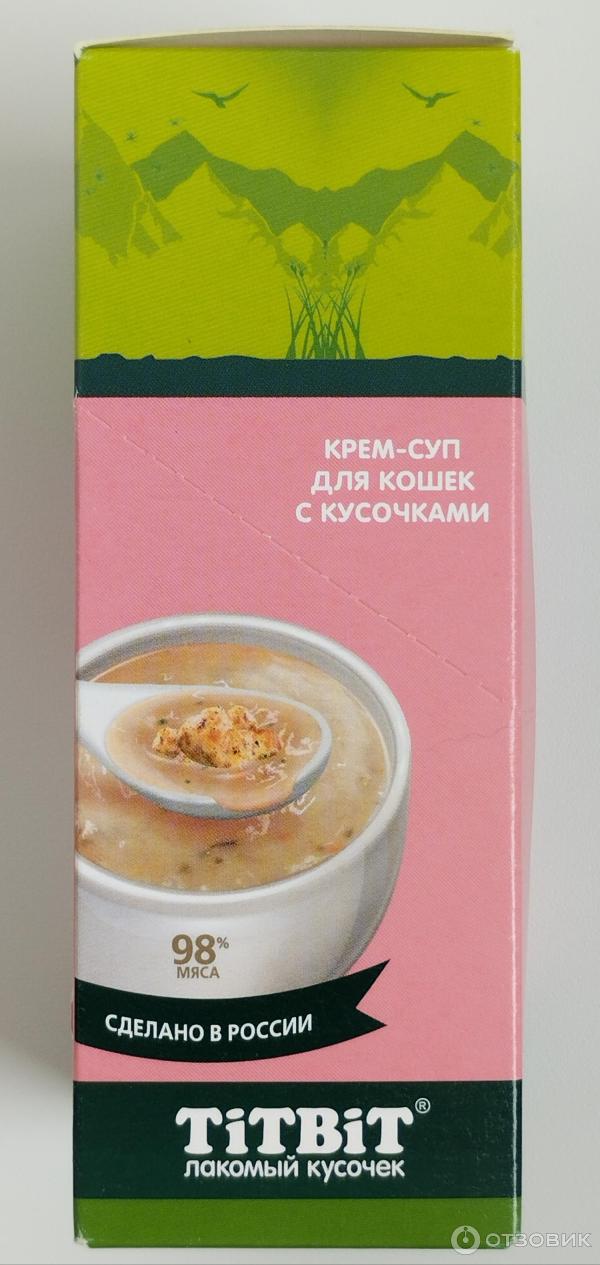 Отзыв о Крем-суп для кошек TITBIT с кусочками кролика | Миску кошка ...