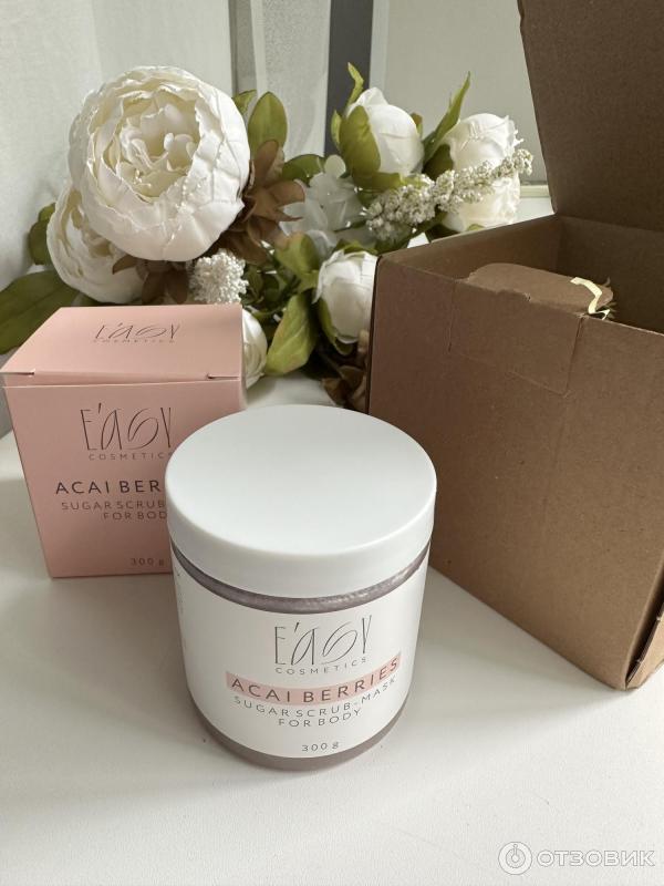 Отзыв о Скраб-маска для тела с ягодами асаи EASY COSMETICS | Частички в ...
