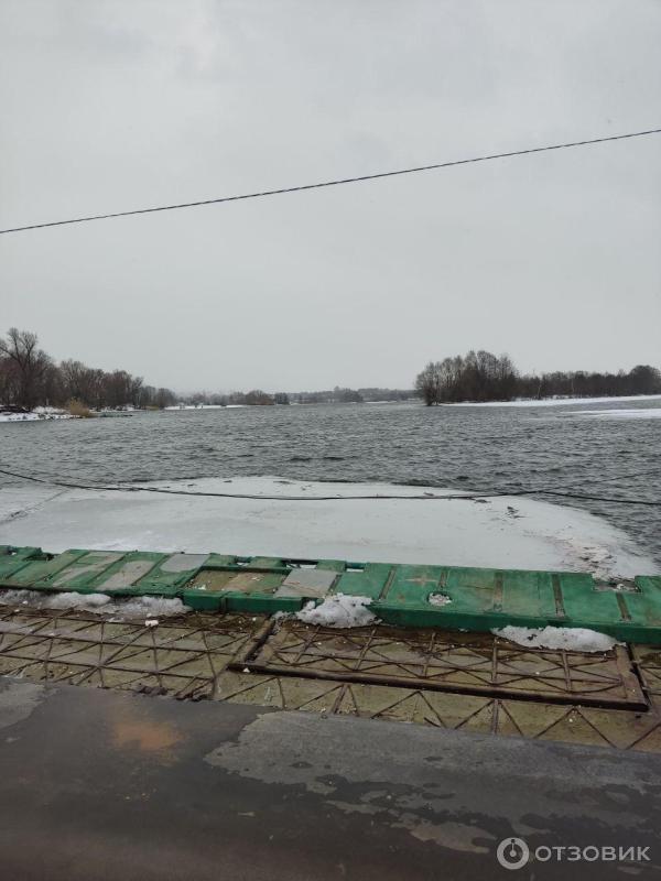Понтонная переправа через реку Сура