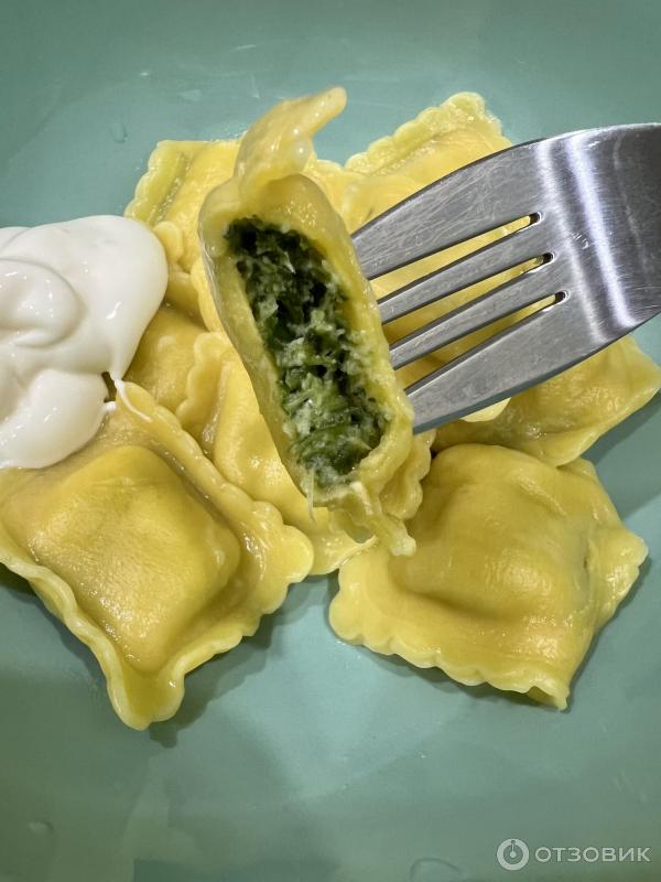 Отзыв о Равиоли с сыром и шпинатом "Мясновъ" | Блюдо оказалось не моим.