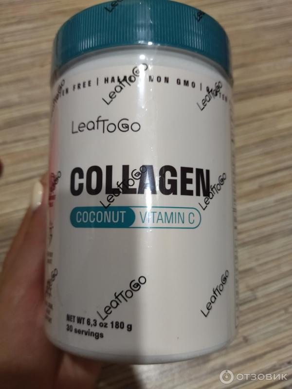 Отзыв о Коллаген с витамином C Leaftogo вкус кокоса | Качественный ...