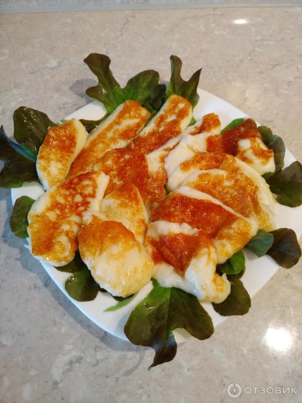 Отзыв о Сыр Бутербродов "Халуми" | Хороший вариант продукта для жарки.