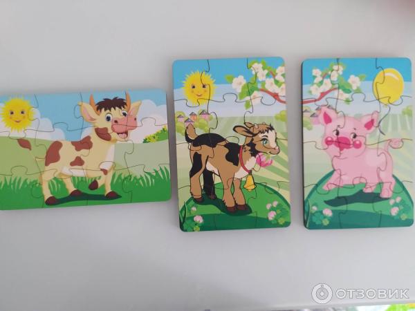 Отзыв о Набор пазлов домашние животные и их малыши ИП Казаханова ...