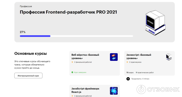 Отзыв о Skillbox.ru - курсы программирования | Frontend-разработчик c ...