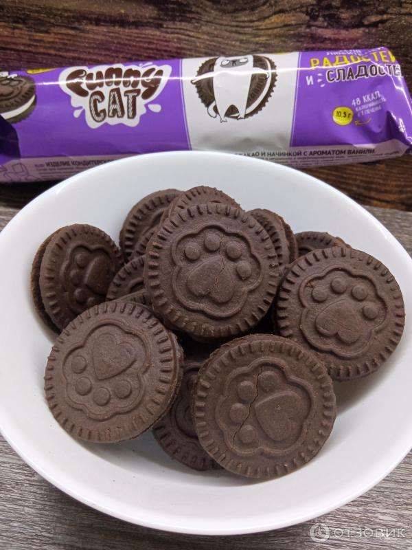 Отзыв о Печенье-сэндвич Funny Cat | Почти как Oreo, только вкуснее :))