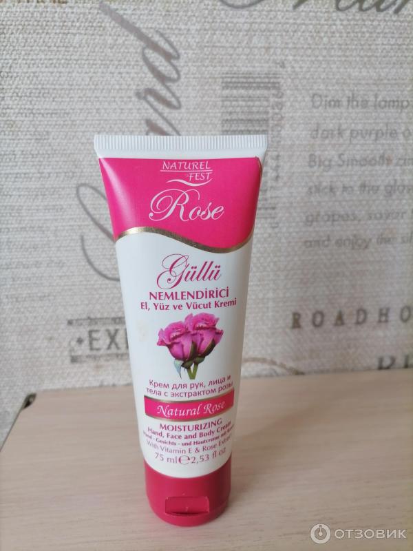 Отзыв о Крем для рук Natural Rose с натуральным экстрактом розы ...