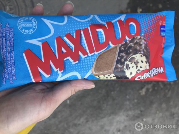 Отзыв о Мороженое Maxiduo Страчателла | Гадость, больше не куплю