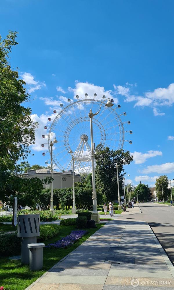 Колесо обозрения Солнце Москвы на территории ВДНХ (Россия, Москва) фото