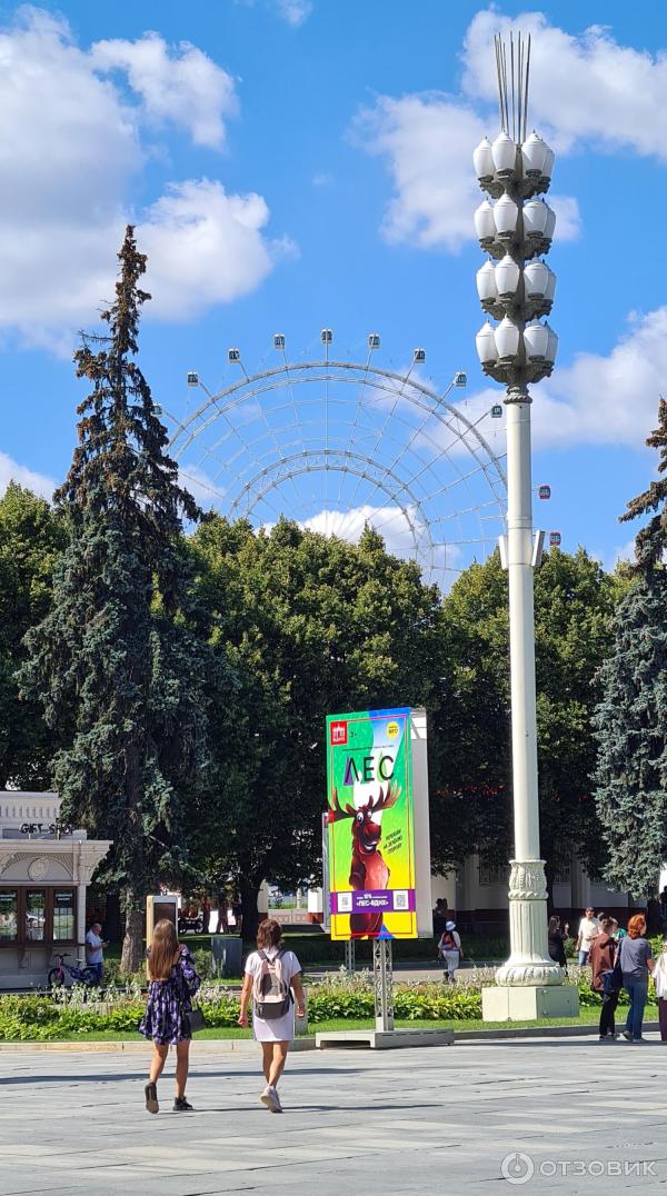 Колесо обозрения Солнце Москвы на территории ВДНХ (Россия, Москва) фото