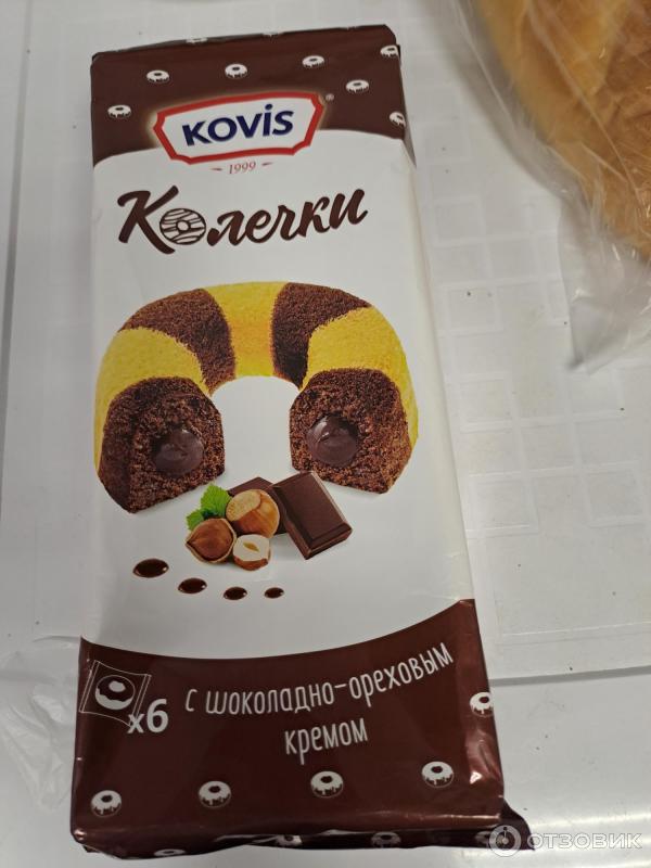 Отзыв о Бисквитные колечки KOVIS с шоколадно-ореховым кремом | Красиво ...