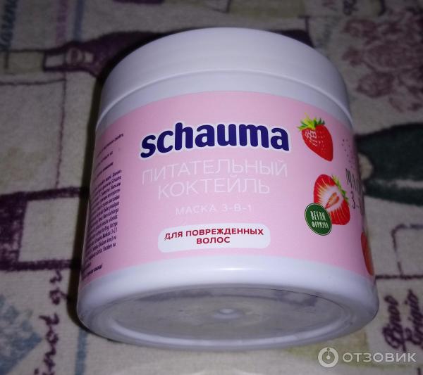 Отзыв о Смузи-маска для волос Schauma 3-в-1 "Клубника, банан и семена ...