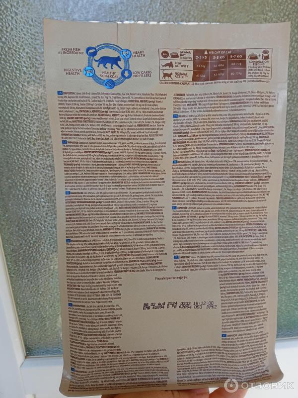 Отзыв о Сухой полнорационный корм для взрослых кошек Wellness Core ...