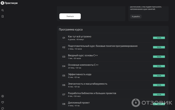 Отзыв о Яндекс Практикум - курс "Разработчик C++" | Очень интенсивная ...