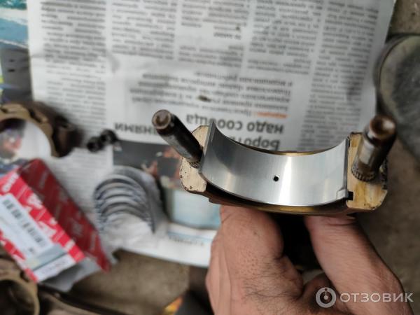 Установка шатунных вкладышей taiho