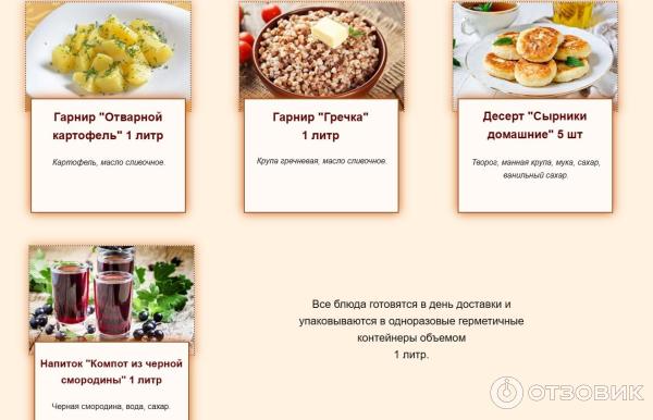 Отзыв о Доставка готовой еды на неделю "Кухмейстер" (Россия, Москва ...