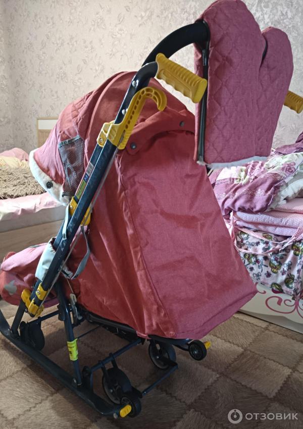 Отзыв о Санки коляска Nika Kids | Качество, тёплые, трансформер с санок ...