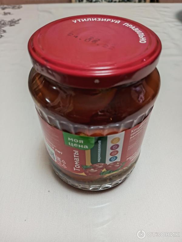 Отзыв о Консервы Моя цена Томаты маринованные | Отличные маринованные ...