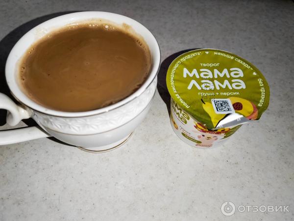 Отзыв о Творог "мама лама" с персиком и грушей Epica | А вот и мой ...