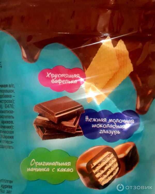 Отзыв о Вафельное драже в молочно-шоколадной глазури Яшкино "Yota ...