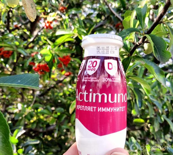 Отзыв о Кисломолочный продукт Actimuno клюква | Дороговато, но по акции ...