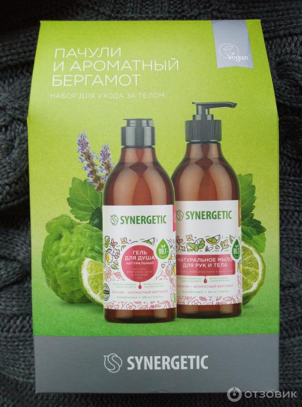 Отзыв о Набор для ухода за телом Synergetic "Пачули и ароматный ...
