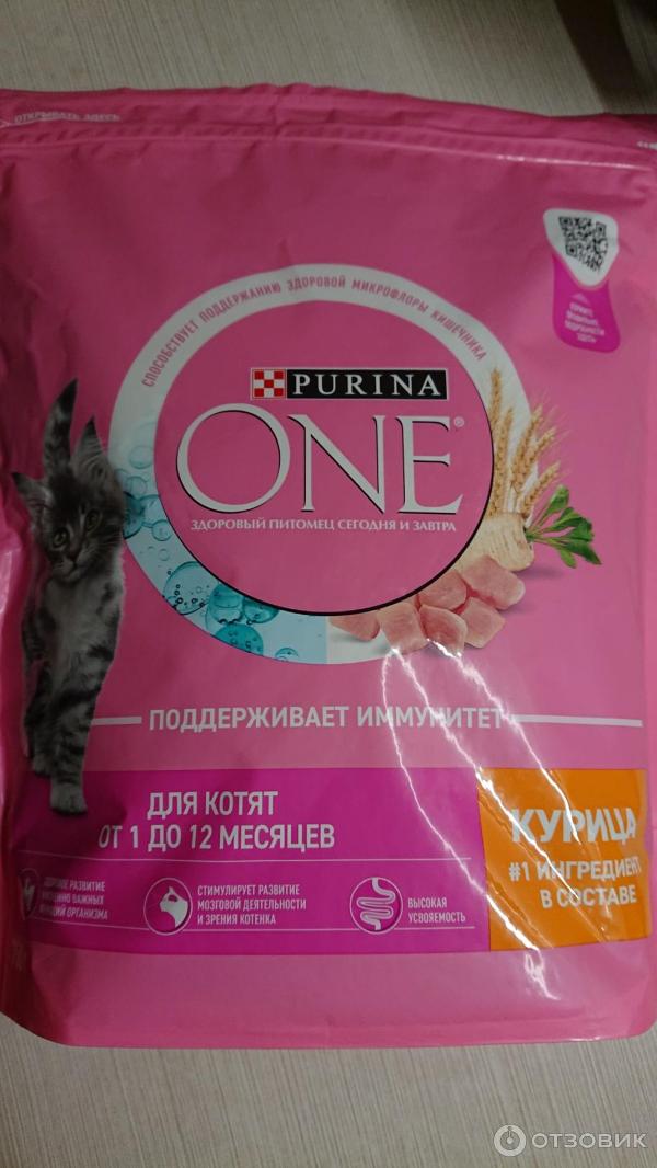 Отзыв о Сухой корм для котят Purina One с высоким содержанием курицы и ...