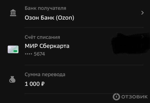 Отзыв о Виртуальная карта Ozon card | Очень удобно